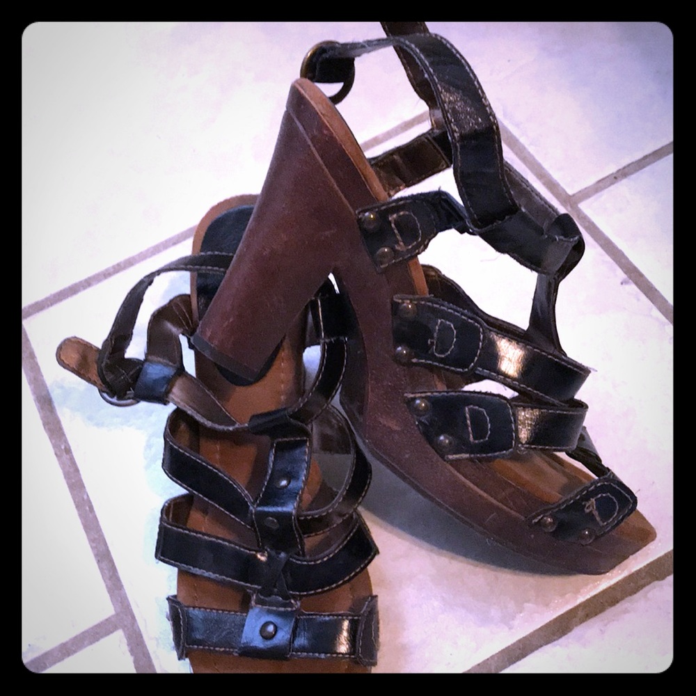 Wooden heeled Heels